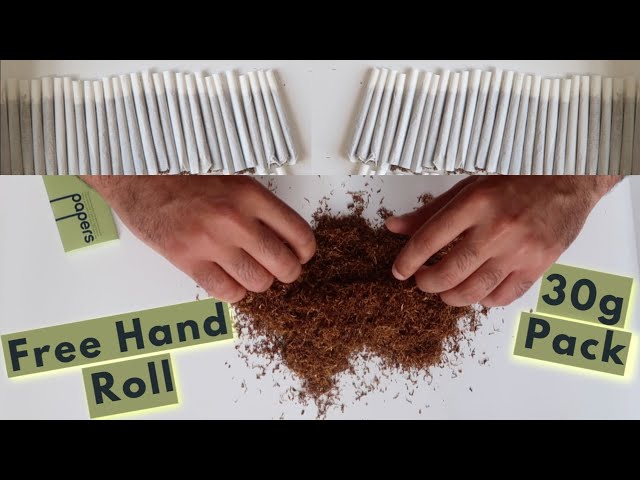 roll a cigarette with one hand Hand Rolling A Full 30g Pack Of Tobacco In One Go