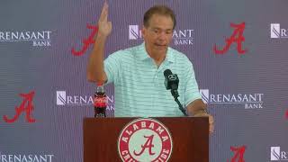 Texas A&M Week: Coach Saban's Monday Press Conference