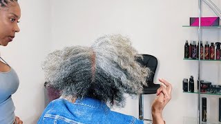 Her Gray Hair Looked Thin & Damaged… Until I Cut ALL of This Off!