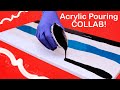 Acrylic Pouring Art Collab | 2 Acrylic Pour Swipes You GOT TO SEE!