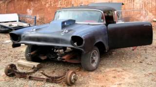 SKULL GARAGE...PART 1 THE 57 GASSER  BUILD FROM START TO FINISH