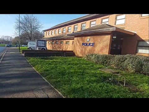 Beaumont Leys Police Station. Police ran a red light?