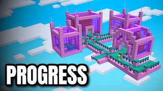 Finally Taking Shape | Lets Play Minecraft Skyblock Episode 6 (Java/Bedrock Server IP)
