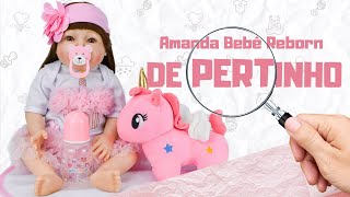 Conheça a Bebê Reborn Amanda Unicórnio UniDoll de Pertinho