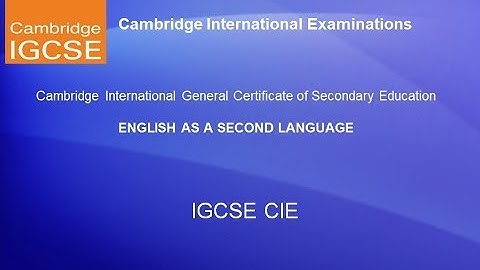IGCSE Listening November 2017 Paper 42