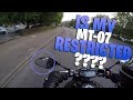 LAD KNOCKED OFF HIS MOTORCYCLE | MT07 RESTRICTED?