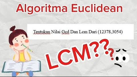 Algoritma Euclidean|LCM