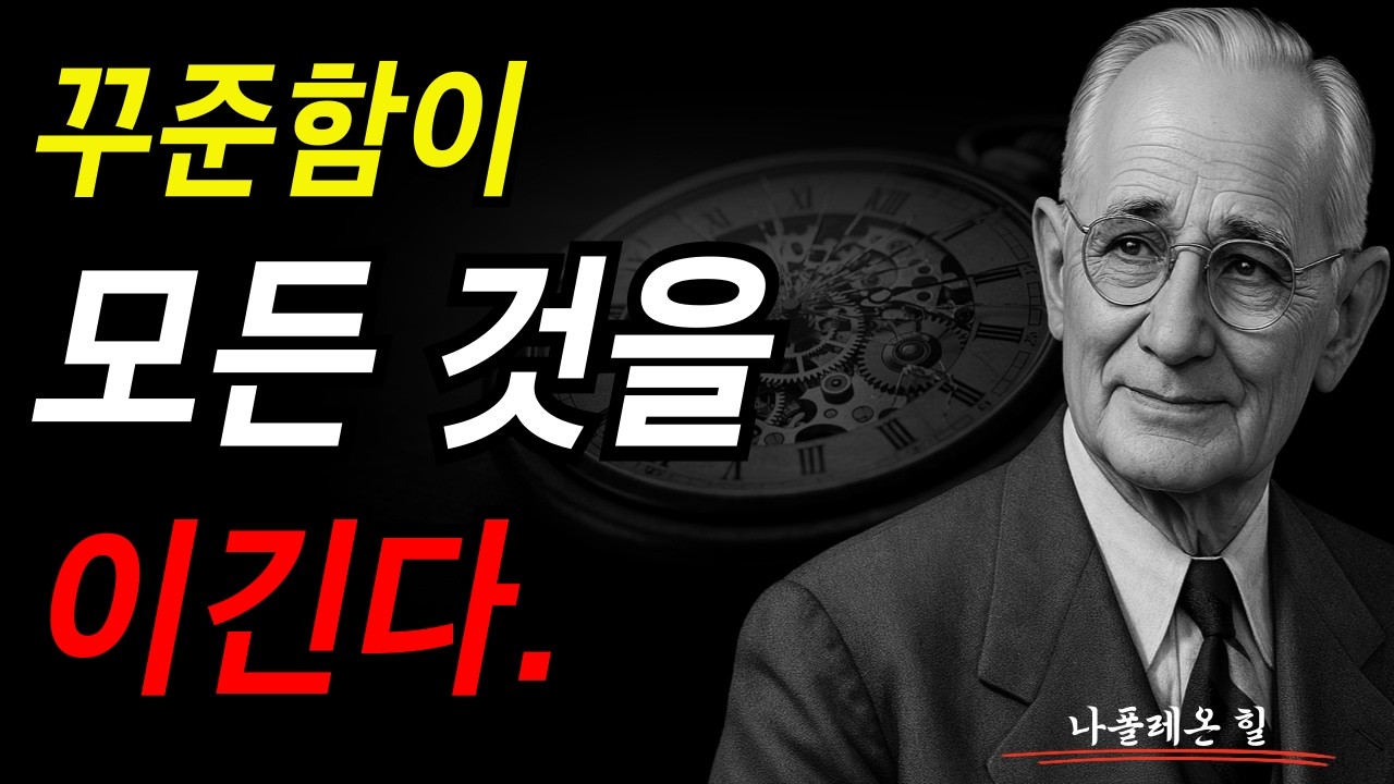 멈추지 않는 사람이 결국 세상을 바꾼다. 꾸준함이 모든 것을 이긴다. I 나폴레온 힐 I