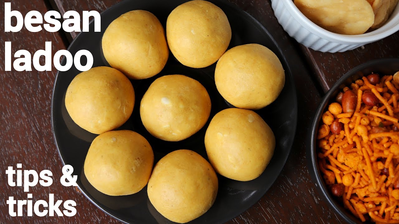 besan ladoo recipe | besan ke laddu | बेसन के लड्डू | besan ke ladoo | besan laddu recipe | Hebbar | Hebbars Kitchen