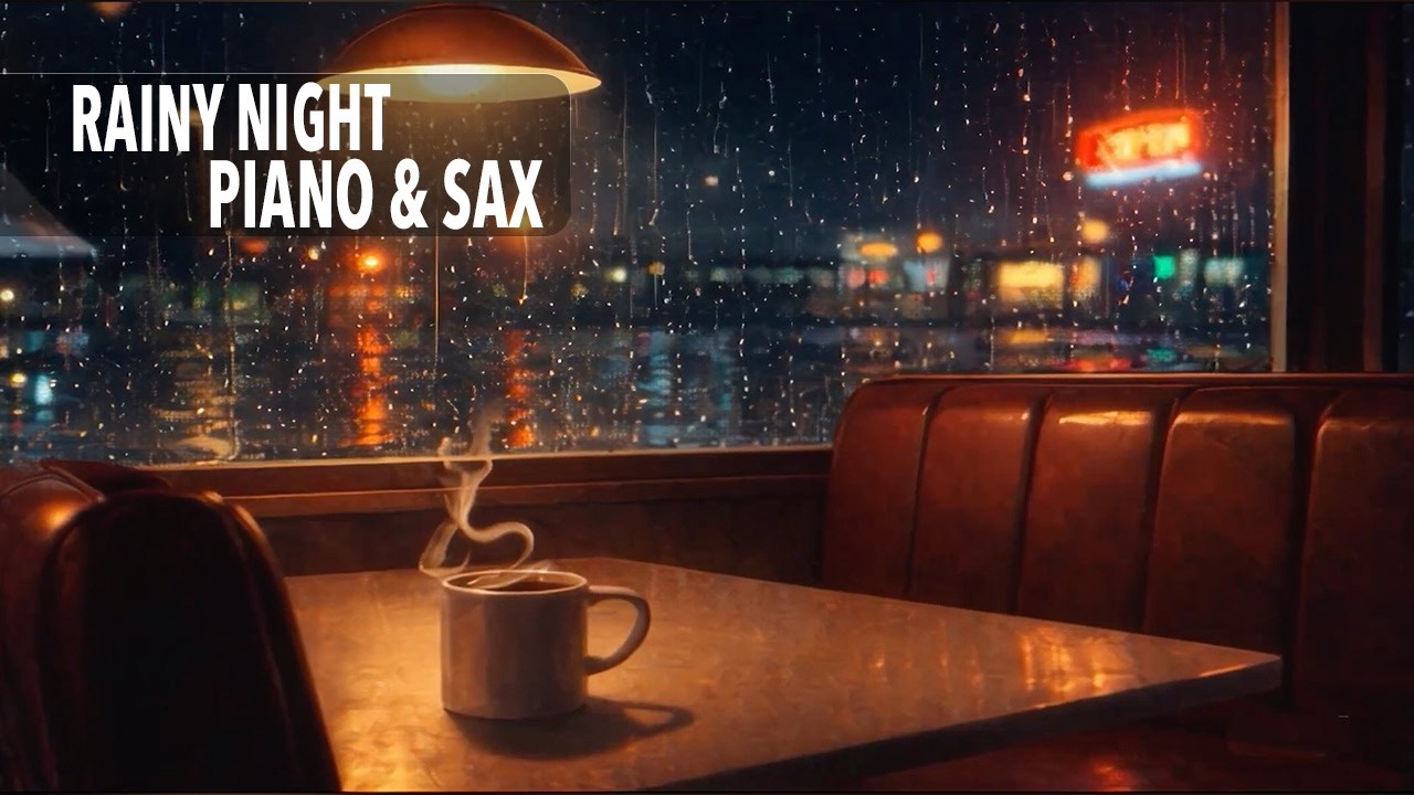 Rainy Window Nocturne • Piano & Sax Lounge Jazz