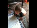 Myu learns to crawl!