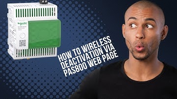 How to Wireless deactivation via PAS800 Web Page | Panel Server |
