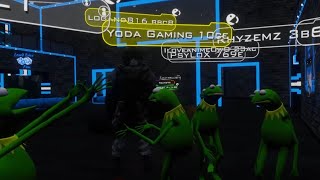 I built a small Kermit army on VRChat...