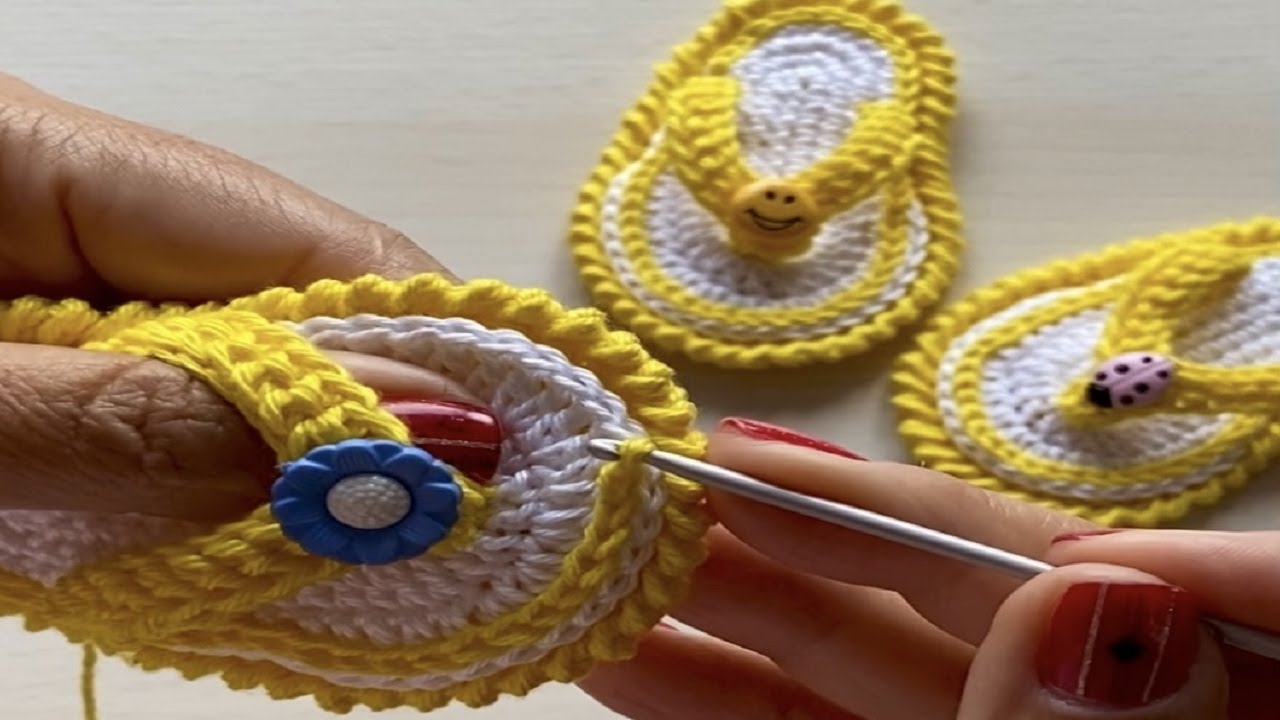 CÓMO TEJER UNAS LINDAS SANDALIAS (CHANCLAS) A CROCHET MULTIUSO