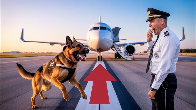 K9 Dog Blocked the Runway — When They Checked Why, the Pilot Broke Down in  Tears. - YouTube