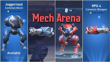 Mech Arena Android Gameplay New Mechs and Weapons Purchased