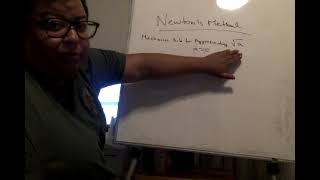 CALCULUS  - PROOF OF MECHANICS RULE  OF SQUARE ROOT OF A GREATER THAN 0 BASED ON NEWTON'S METHOD