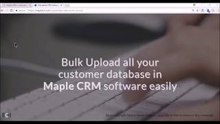 Maple CRM Software : Bulk Upload Tutorial screenshot 3