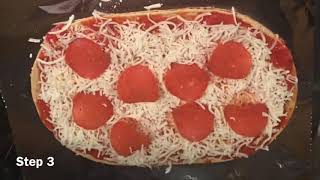 Cooking Dinner Flatout Wrap Pepperoni Pizza