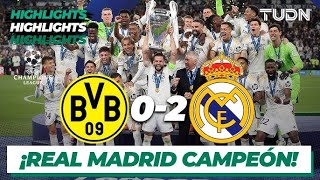 FINALE LIGUE DES CHAMPIONS ;DORTMUND 0- 2 REAL: REAL 15 FOIS CHAMPION D'EUROPE!!!