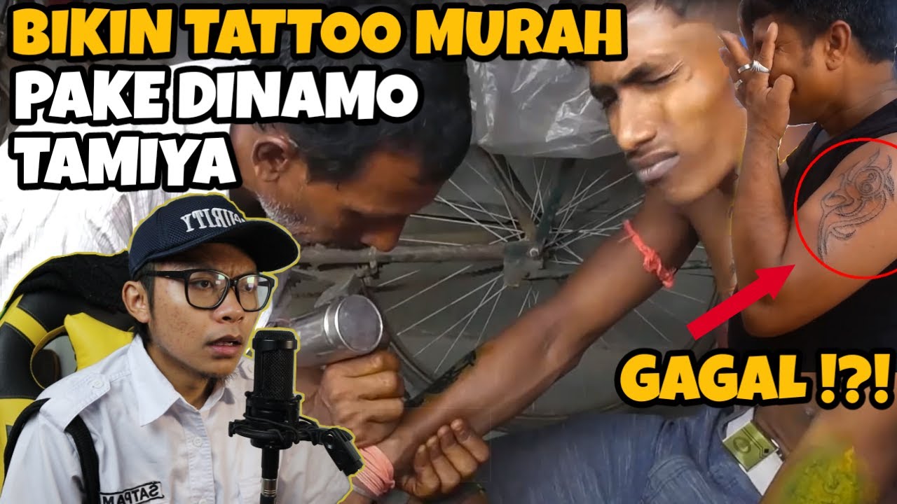 TATTOO INDIA PINGGIR JALAN, MURAH TAPI LARIS !!! | PAKE DINAMO TAMIYA