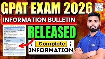 GPAT 2026 Information Bulletin Released | Get Complete Details | Must watch #gpatexam #gpat #exam