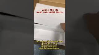 Unbox The 4K60 4X4 Hdmi Matrix Switcher