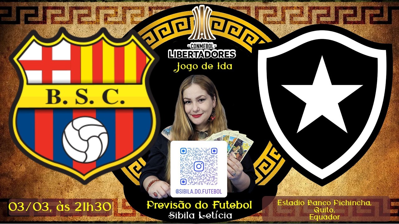 Previsão do Futebol - LIBERTADORES - 1º Jogo entre Barcelona de Guayaquil e Botafogo