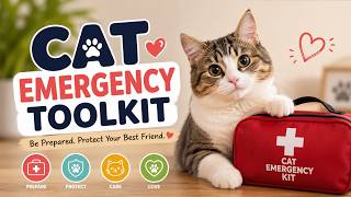 🐱 Cat Emergency Kit Checklist 🚑 | Must-Have Items Every Cat Owner Needs! Link in description.