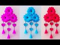 Easy and Quick Paper Wall Hanging Ideas / A4 sheet Wall decor / Cardboard  Reuse /Room Decor DIY
