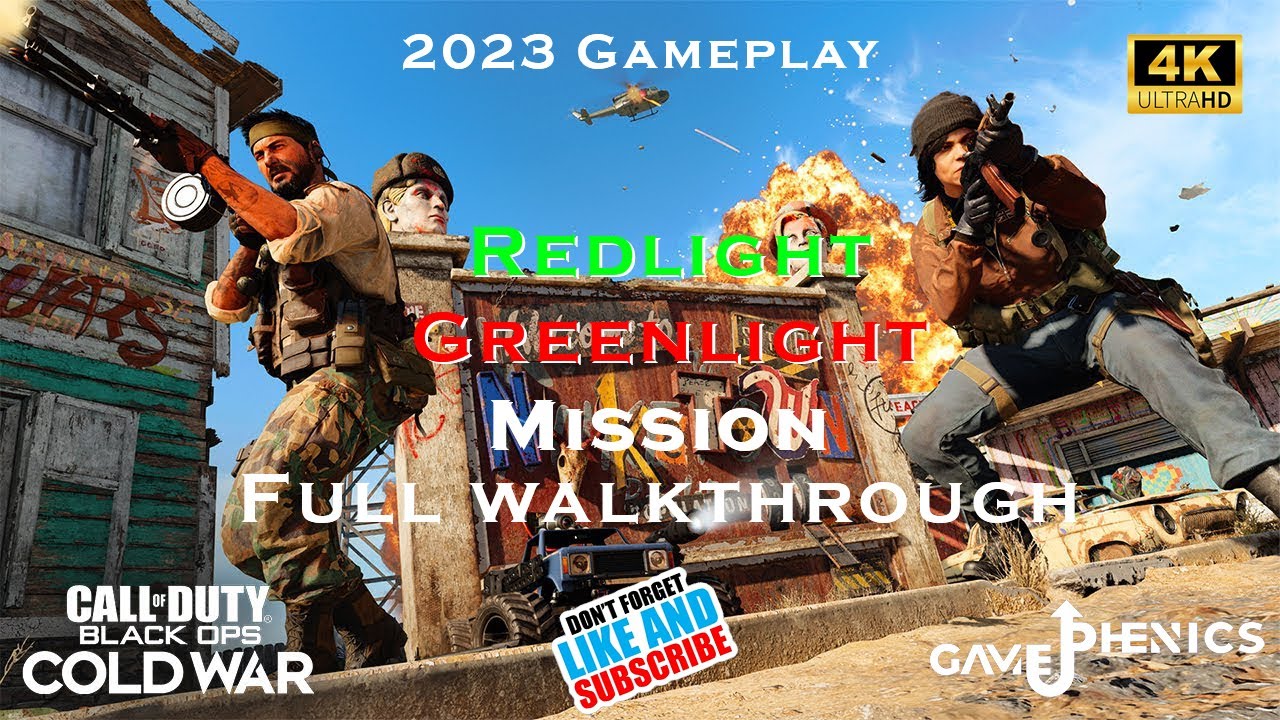Call of Duty Black Ops Cold War Redlight, Greenlight Mission YouTube