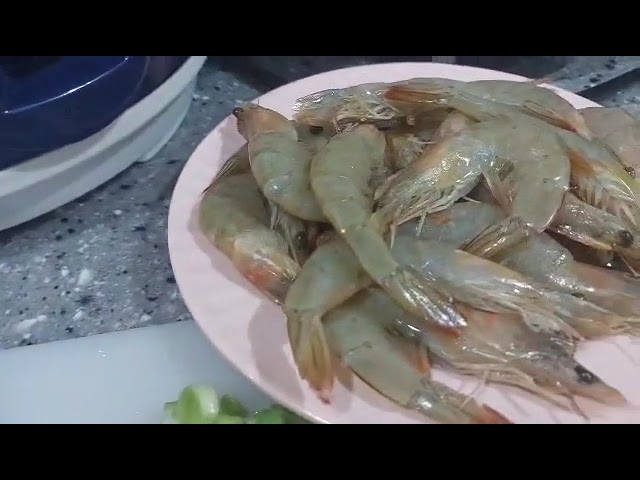 Arpon Waray Vlogs | Buttered  Shrimp with Mushroom class=