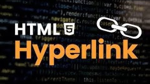 What is HYPERLINK in HTML Class 7