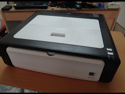 Ricoh Aficio SP 100 Mono Laser Printer - Unboxing, Short Review & Set up