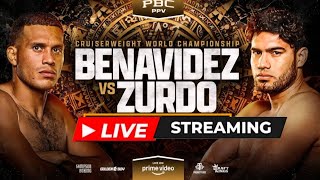 LIVE FIGHT: DAVID BENAVIDEZ VS ZURDO RAMIREZ FULL FIGHT COMMENTARY &amp; BREAKOWN
