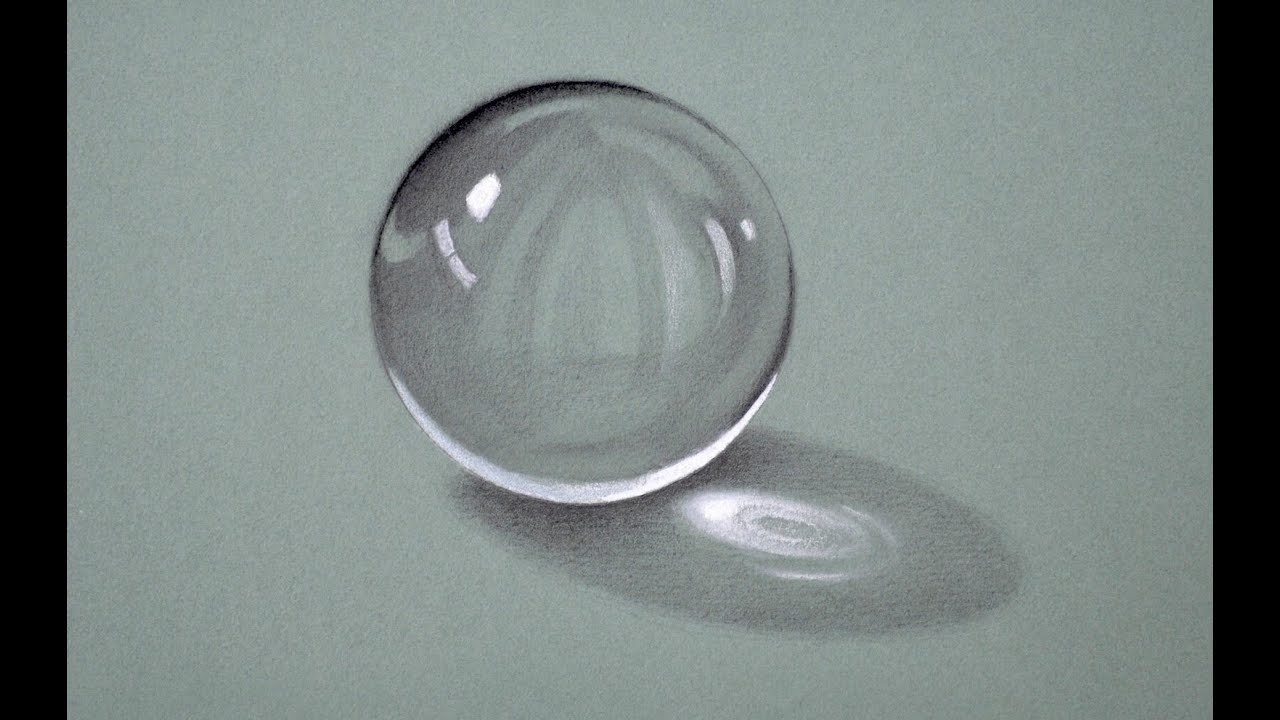 Drawing glass: how to Draw a Crystal Ball - Fine Art-Tips - YouTube