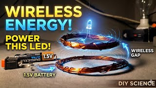 DIY 1.5 V AA Battery Power Wireless Electricity Transfer Circuit 《 2 components 