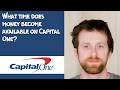 What time does money become available on Capital One