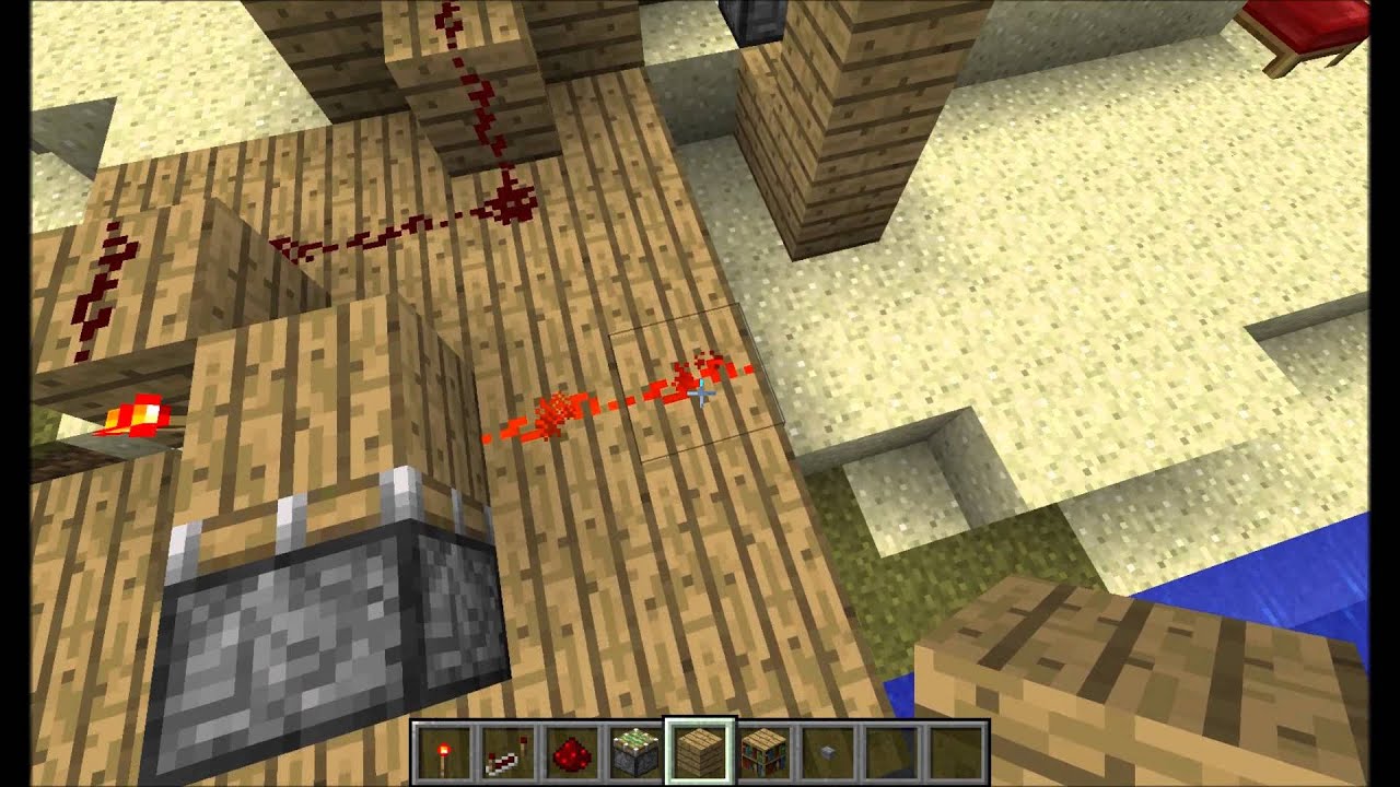 Minecraft bookshelf door tutorial singleplayer version YouTube