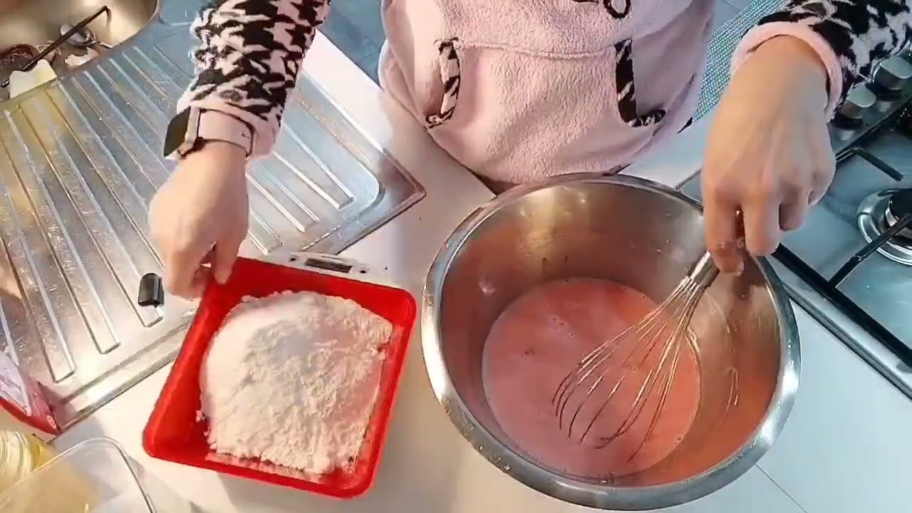 Torta di crepes a forma di rosa 🌹