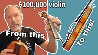 I repair a 1934 A.E. Smith Violin - part 1