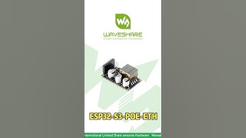 ESP32-S3 Ethernet Dev Board with PoE#esp32 #esp32project #waveshare #arduino #arduinoproject
