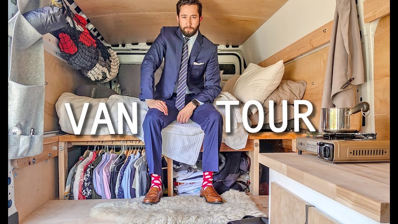Young Professional Tries Vanlife | Custom Van Build & Tour