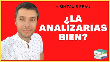 ANÁLISIS SINTÁCTICO de una oración simple, pero DIFÍCIL