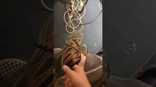 Putting On My Old Work Boots For The Last Time To Go To Work...