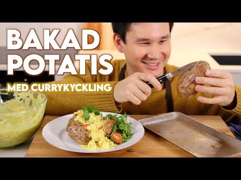 Bakpotatis med Kycklingcurry | Mat till Matlådan