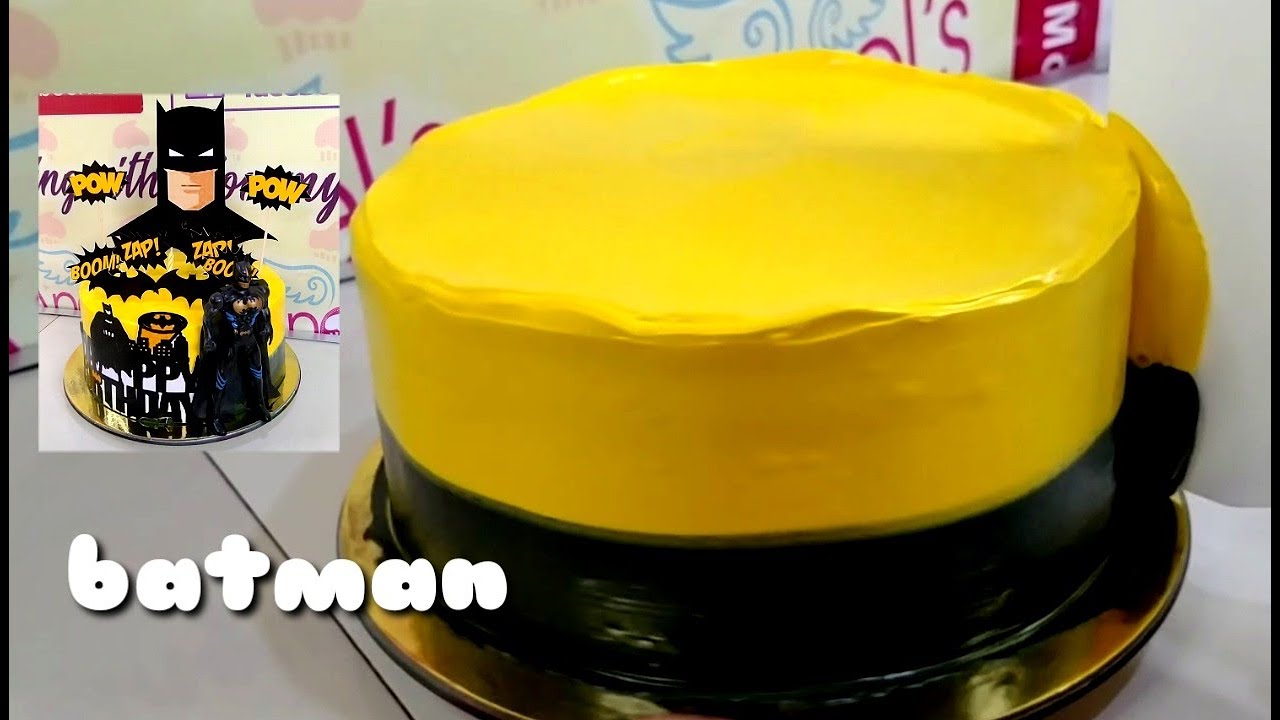 Easy cake decorating for beginners | Batman birthday theme cake ...