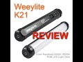 Weeylite K21 Full Color Handheld 2500K~8500K RGB LED Light Stick - Review