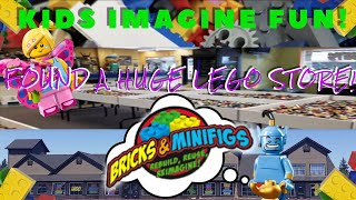 Bricks & Minifigs Canby, Oregon, Pt 1! We found a Huge LEGO Store! Kids Imagine Fun!