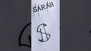 Sarah Name Logo Design ||#shorts,#youtubeshorts,#shortsvideo ||